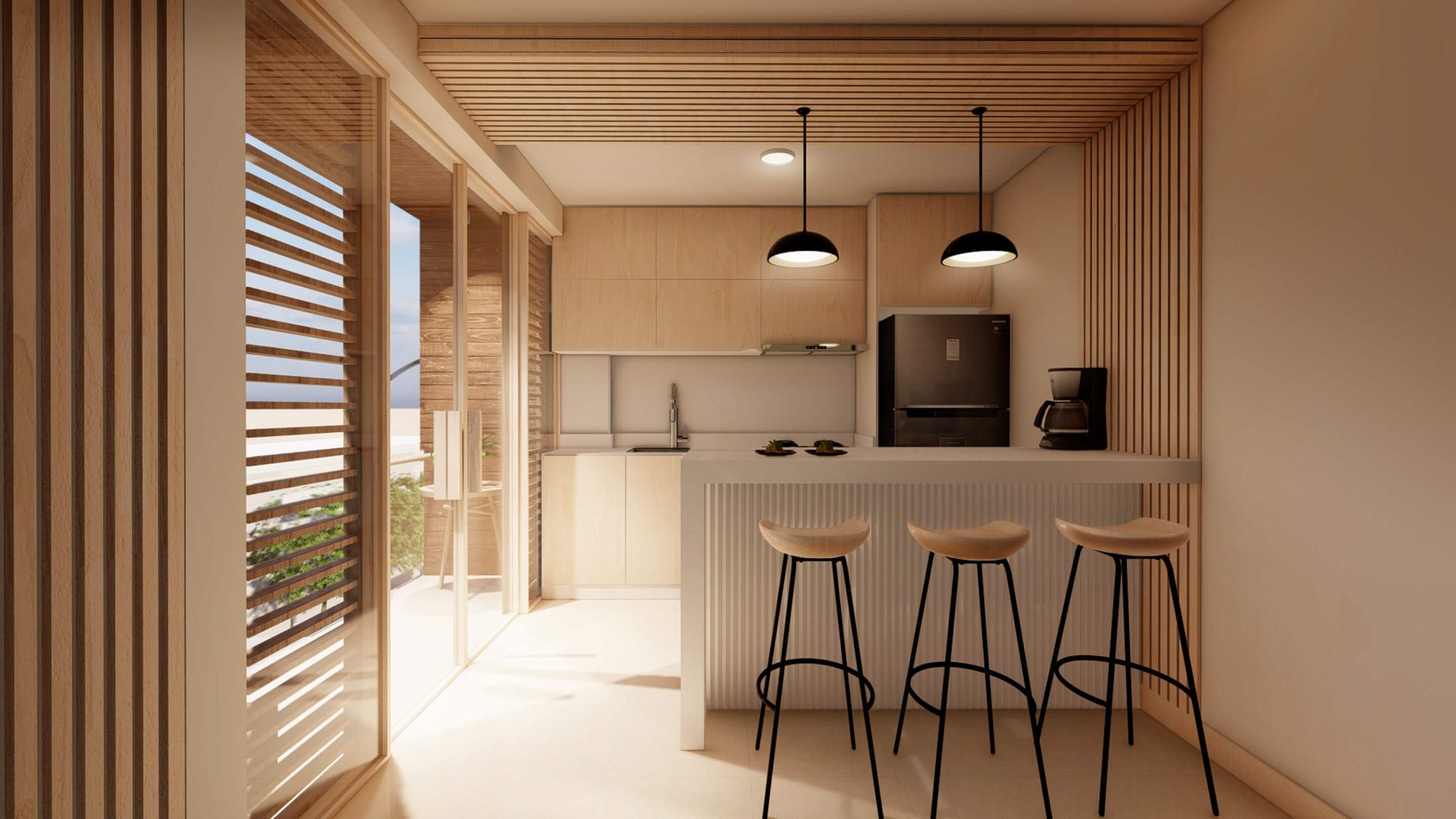 area comun y kichenette